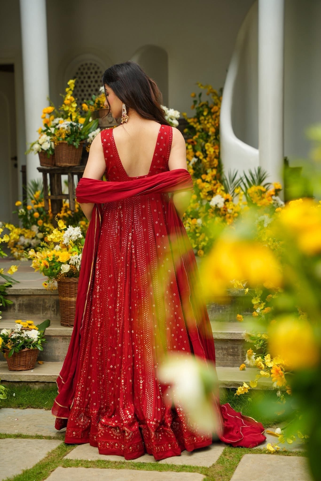 Bhargavi Georgette Festive Wear Maxi Set