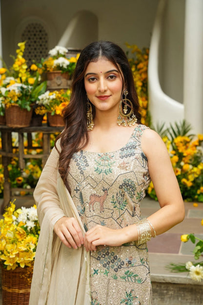 Silvered Mist Heavy Kurta Set