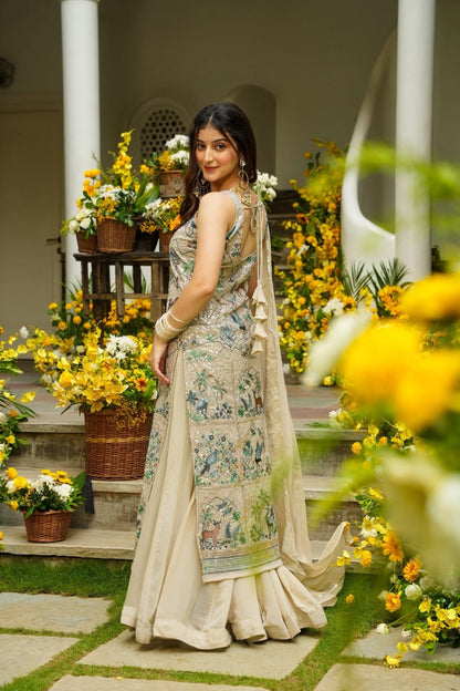 Silvered Mist Heavy Kurta Set