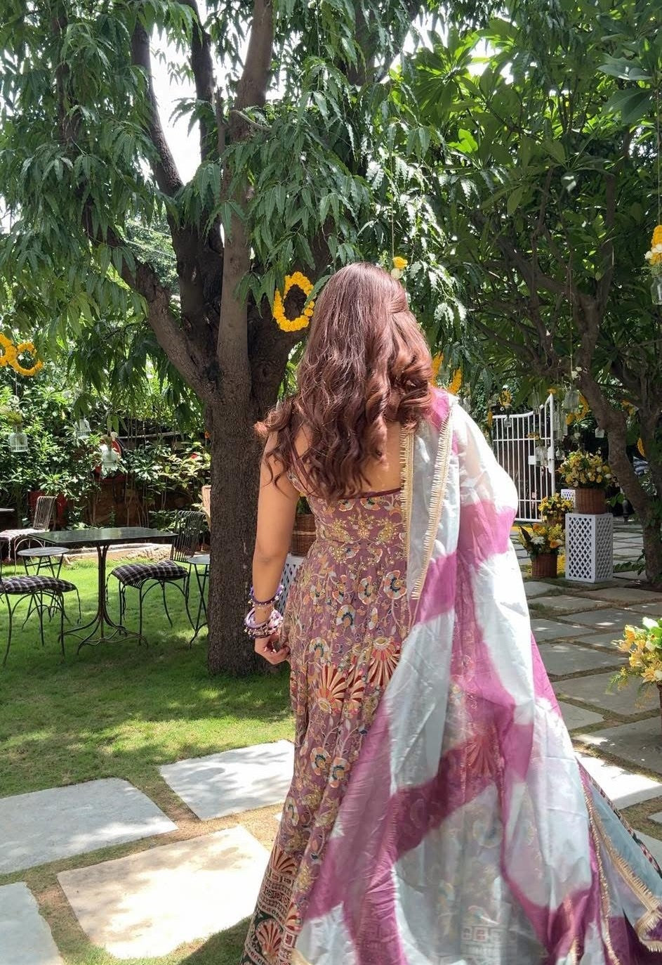 Shringaar Sheeshmahal Purple Weddng Maxi Set