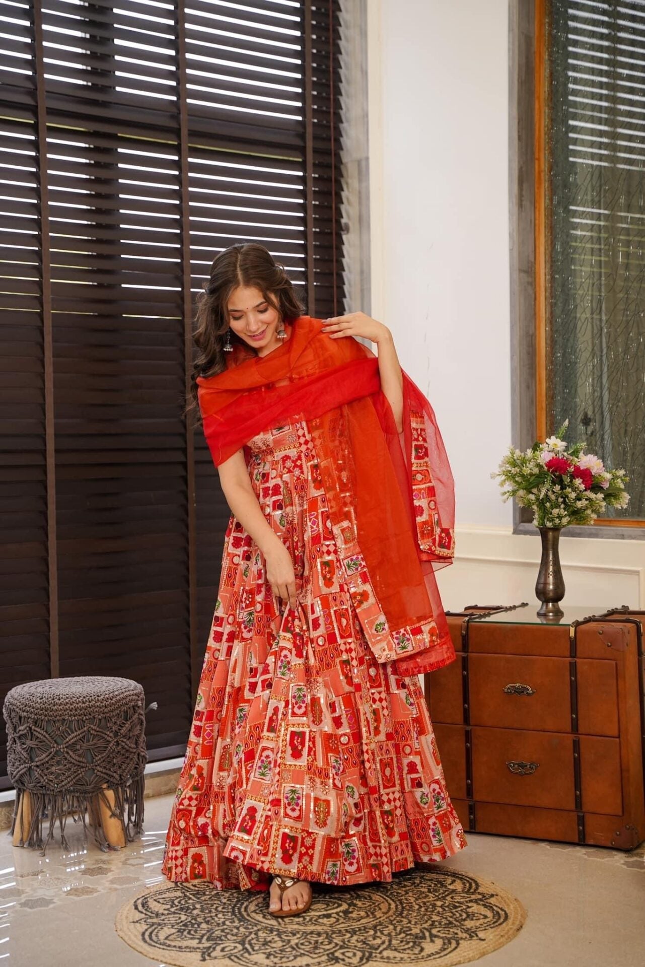 Estella embroidered heavy maxi set