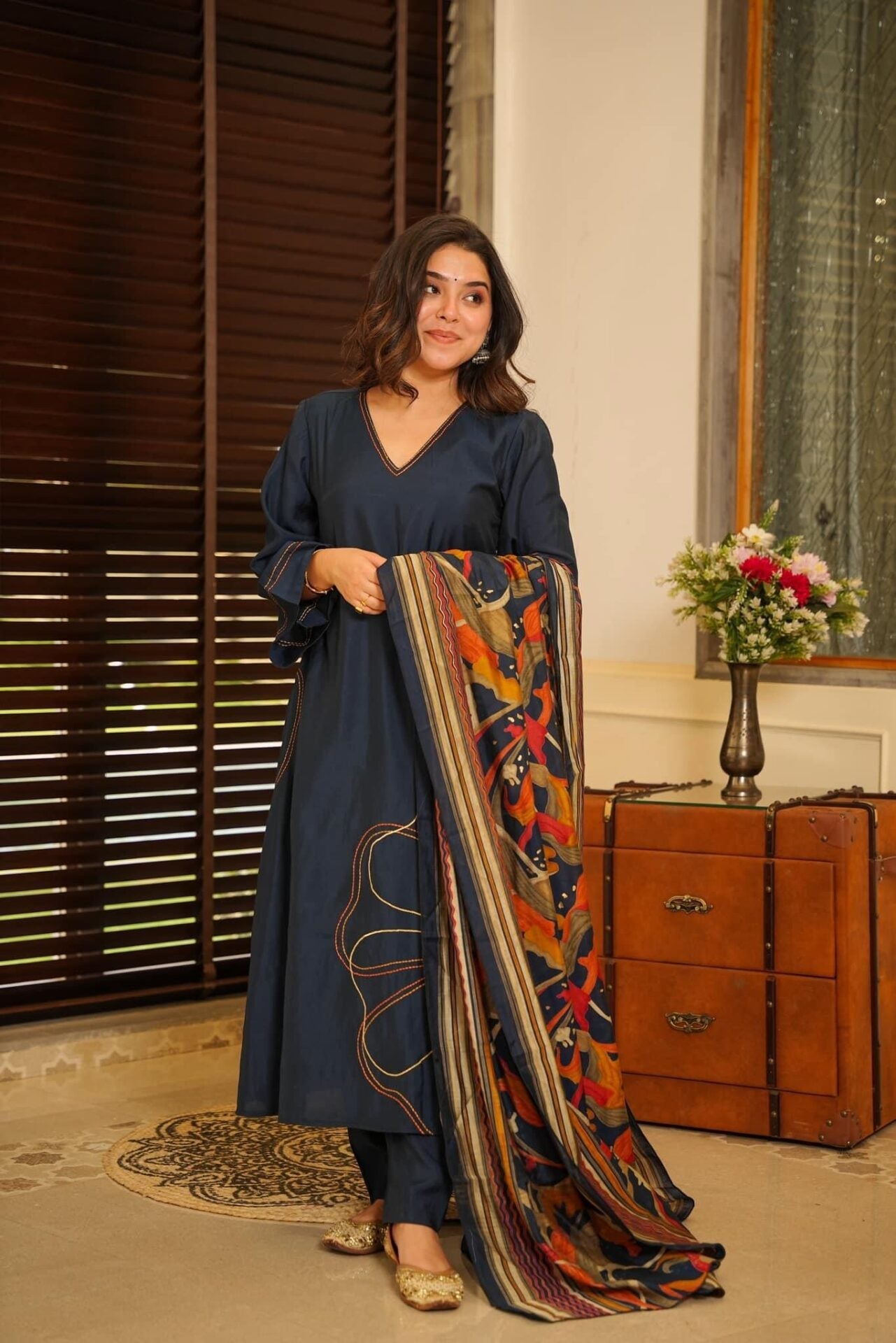 Dhayani blue kurta set