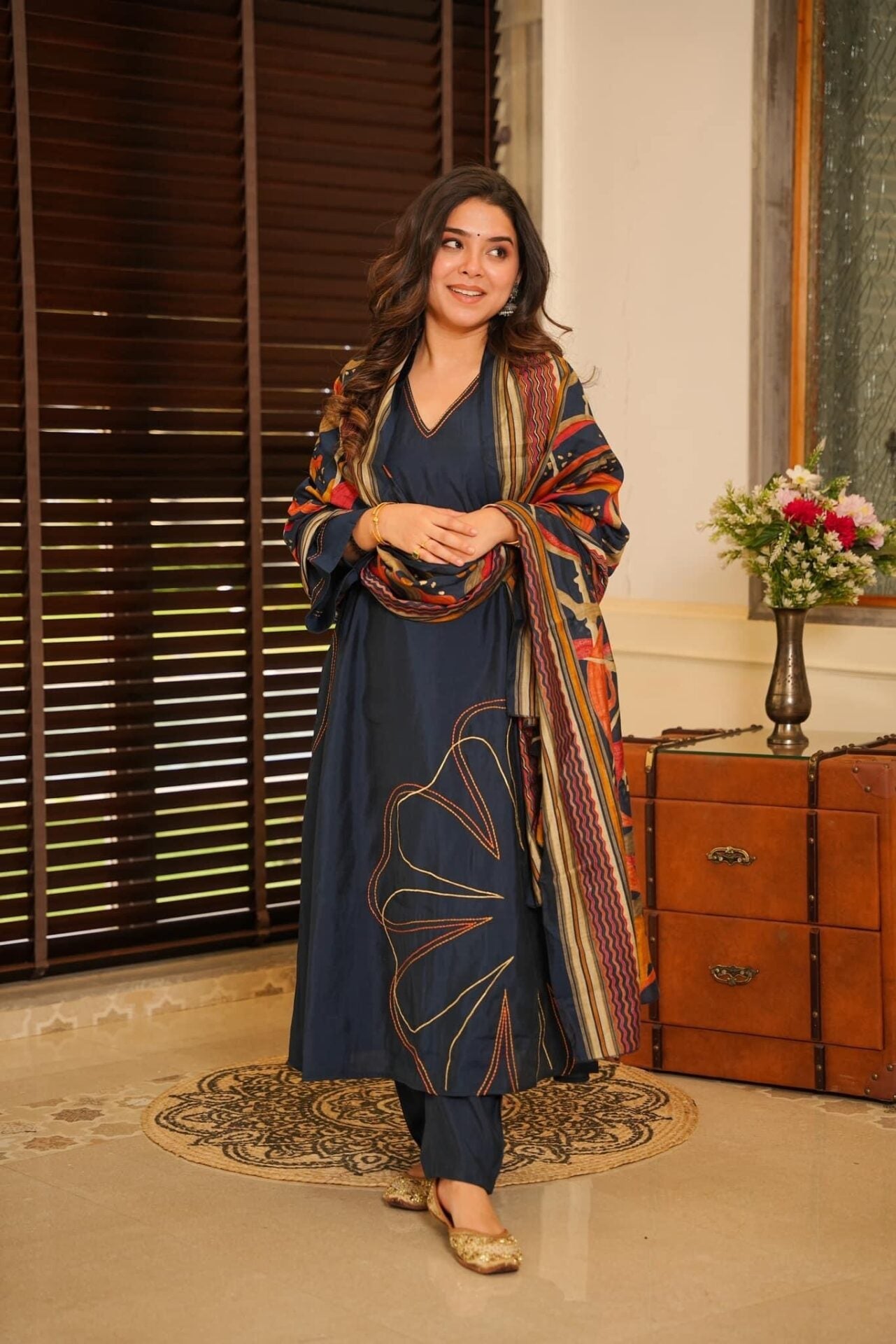Dhayani blue kurta set