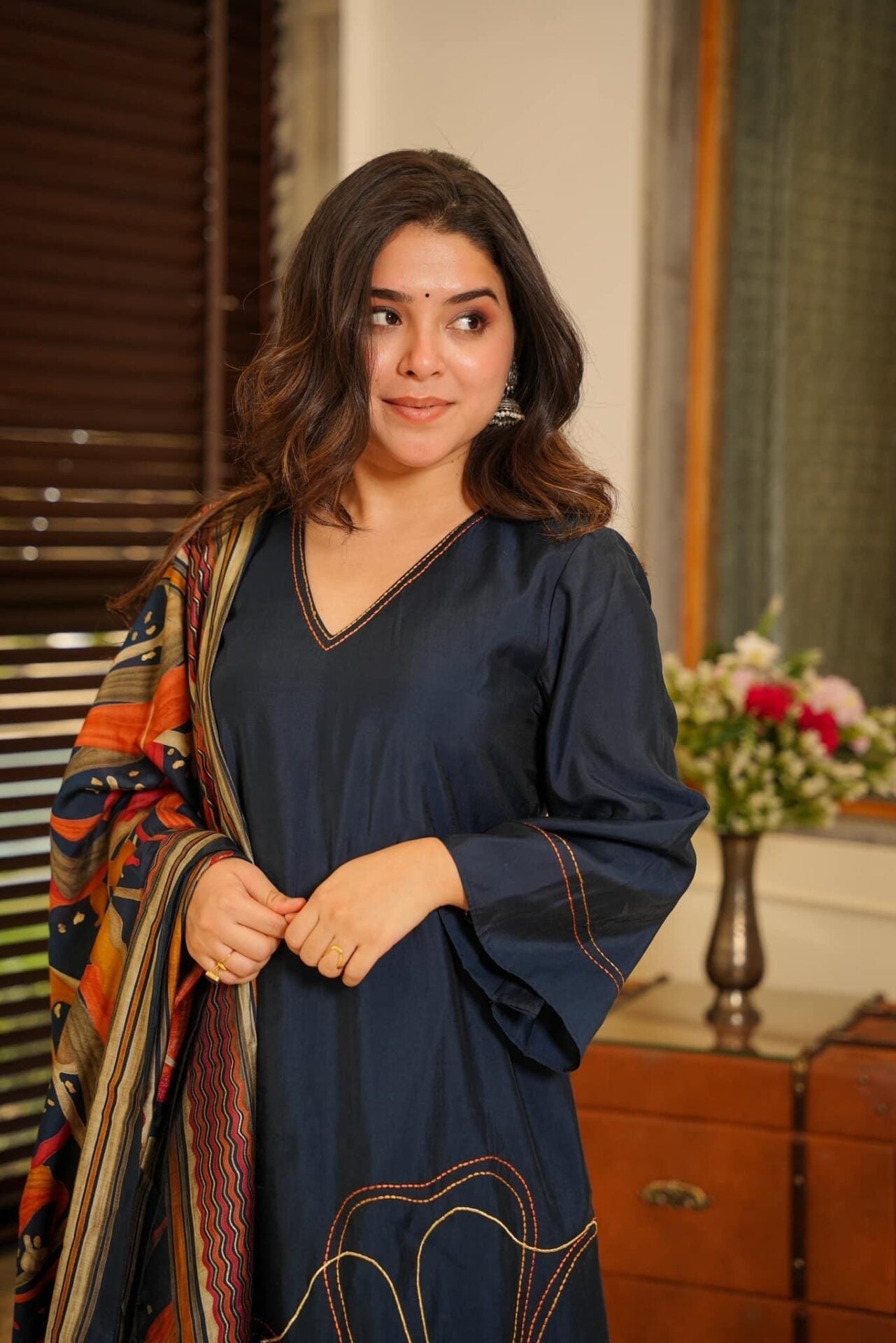 Dhayani blue kurta set