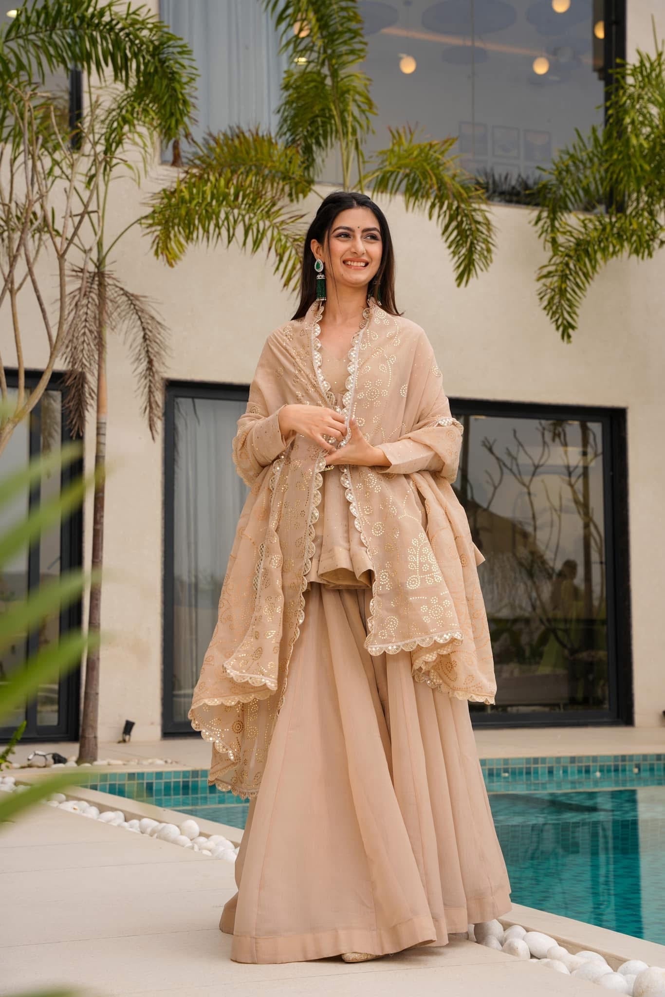 Golden Sand Elegant Kurta Set