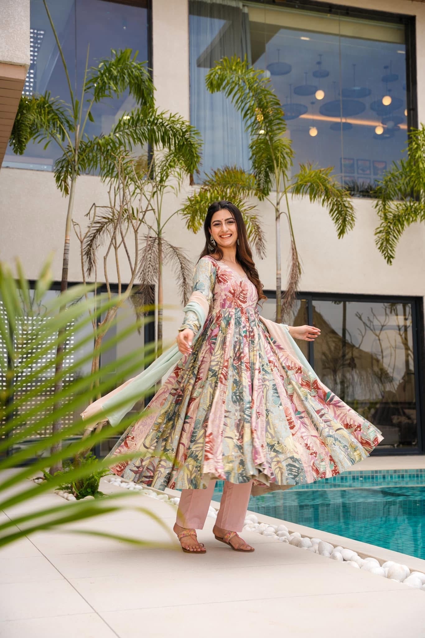 Tranquill Fern Muslin Suit Set