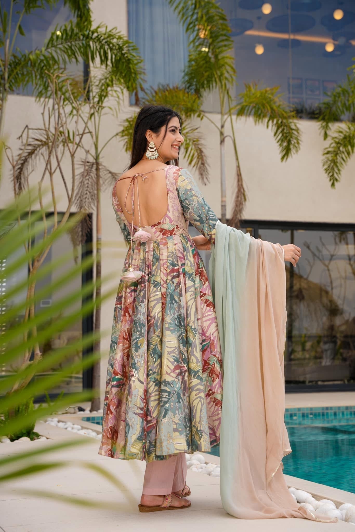 Tranquill Fern Muslin Suit Set