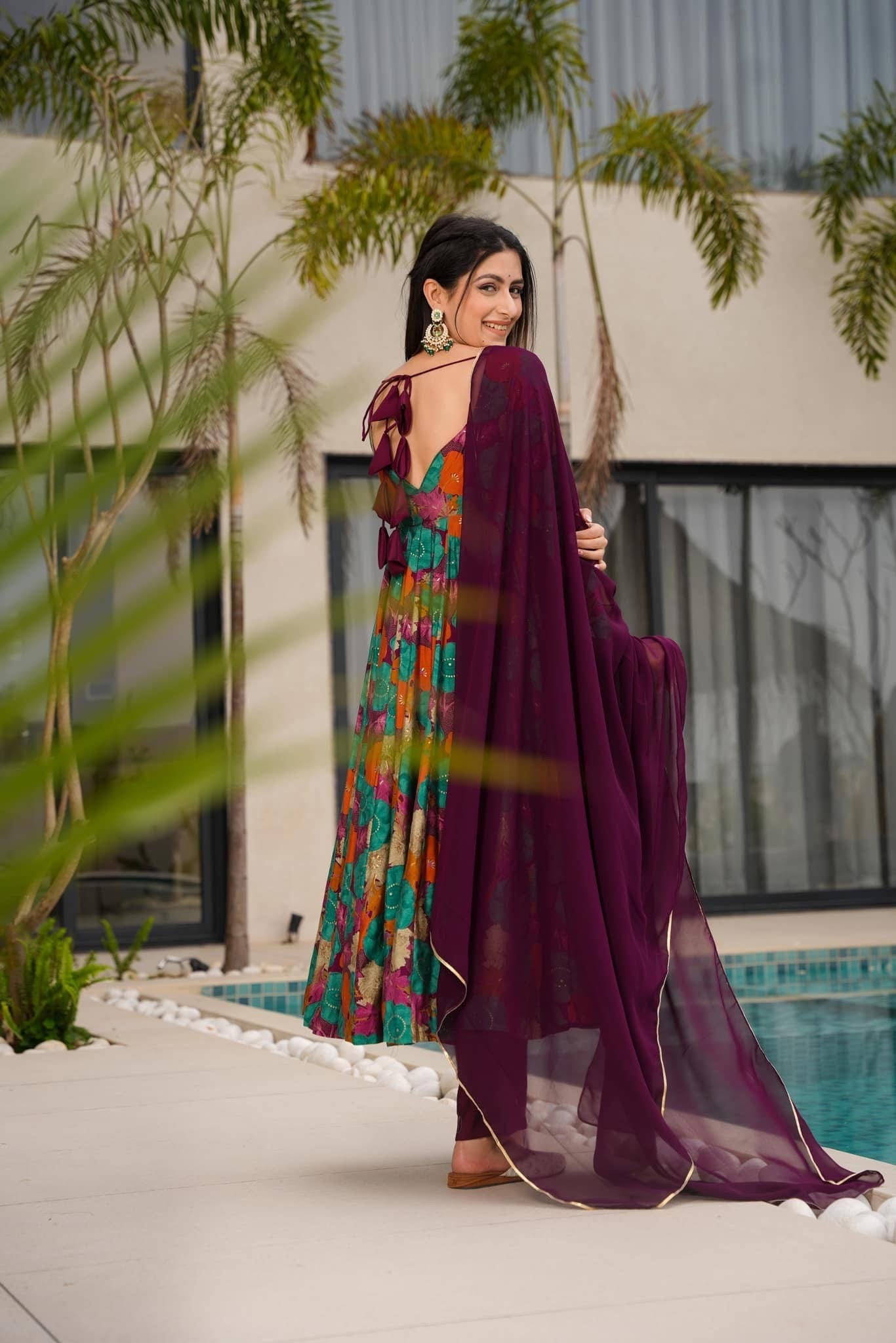 Vivid Harmony Muslin Suit Set