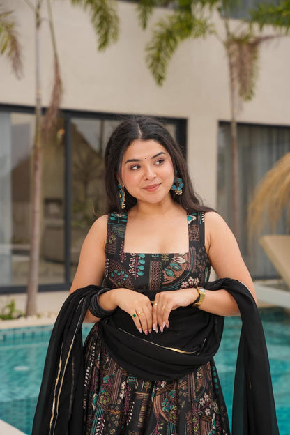 Twilight Mosaic Black Suit Set