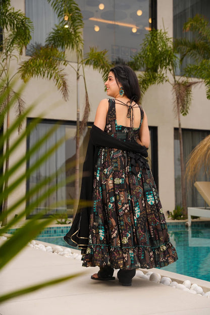 Twilight Mosaic Black Suit Set