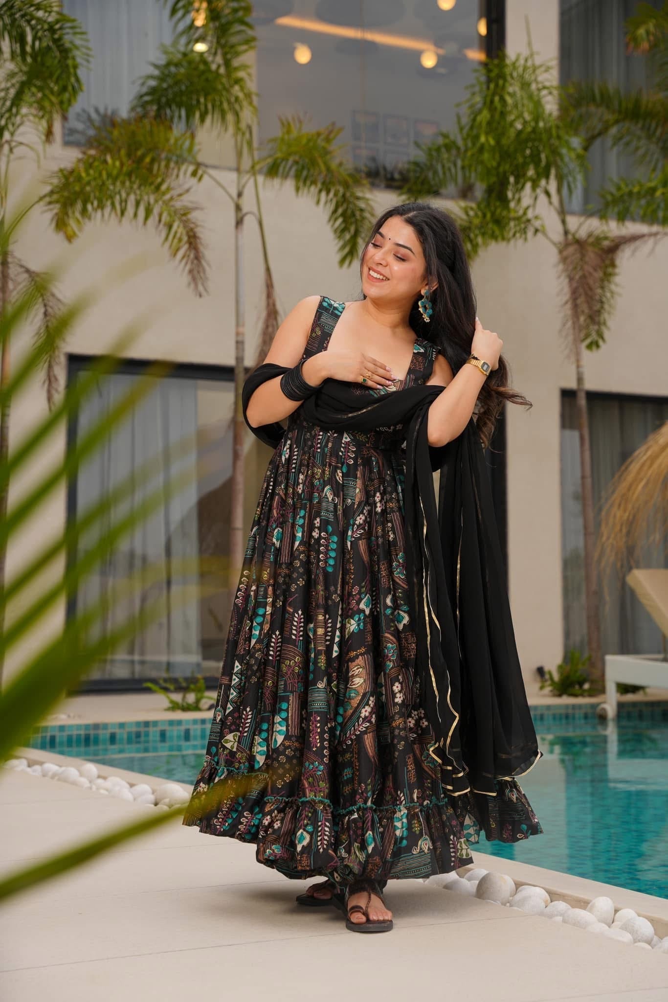 Twilight Mosaic Black Suit Set