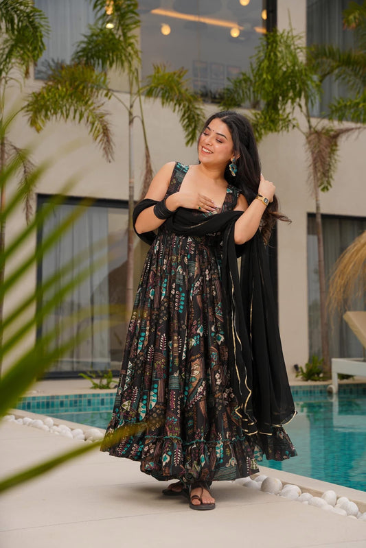 Twilight Mosaic Black Suit Set