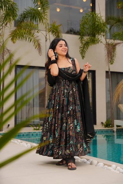 Twilight Mosaic Black Suit Set