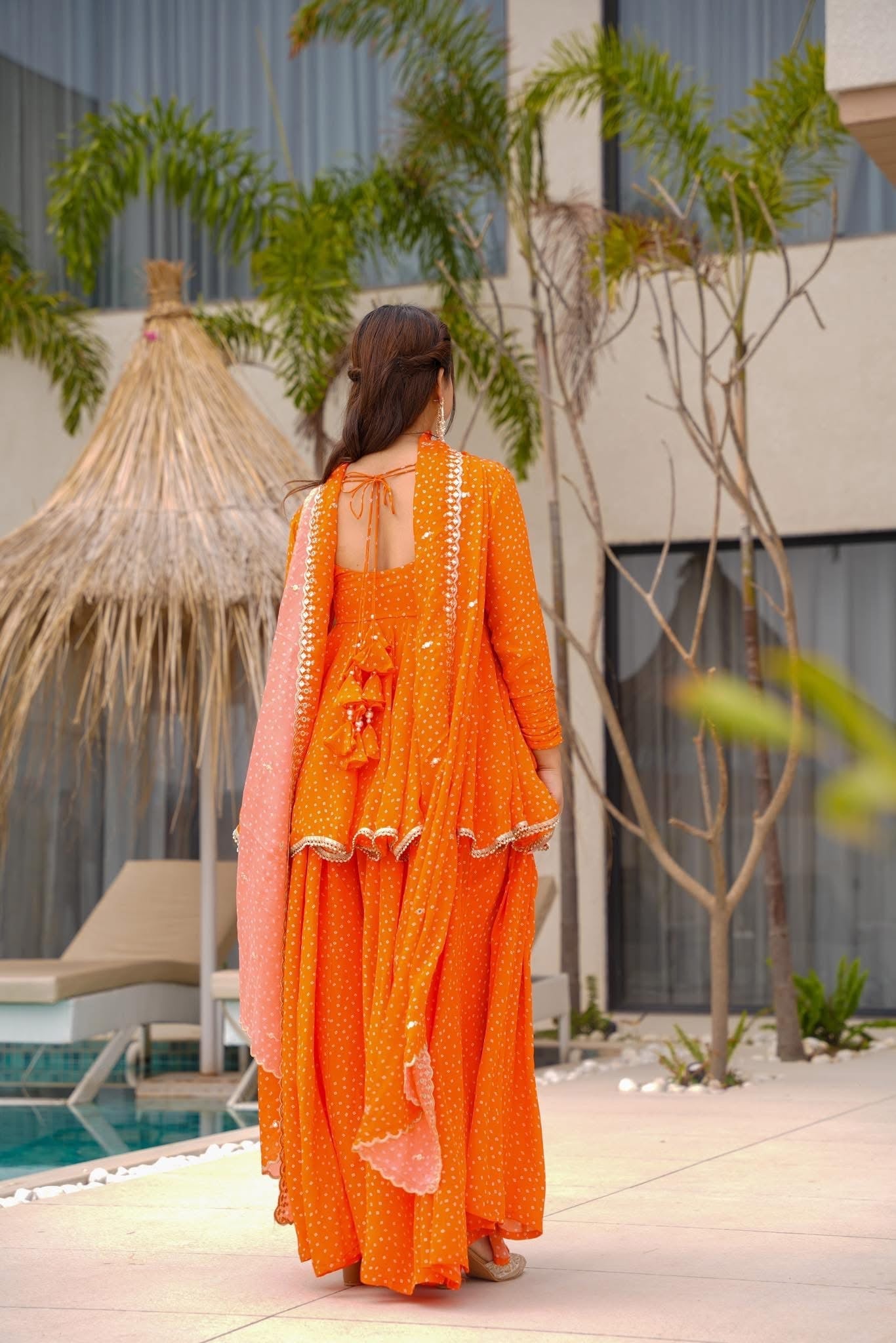 Cinnamon Glow Orange Suit Set