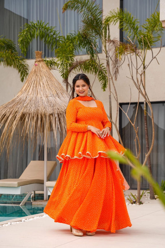 Cinnamon Glow Orange Suit Set