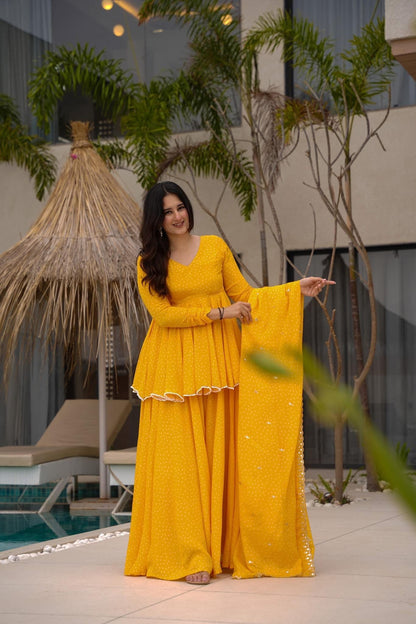 Swara Mustard Suit Set