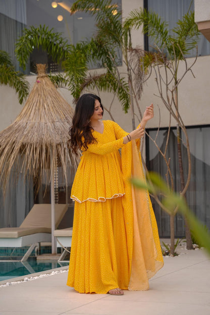 Swara Mustard Suit Set