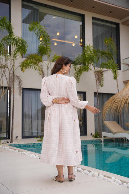 Dewdrop Chram Cotton Dress