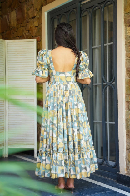 Pine Groove Cotton Dress