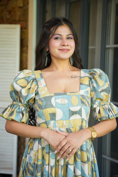 Pine Groove Cotton Dress