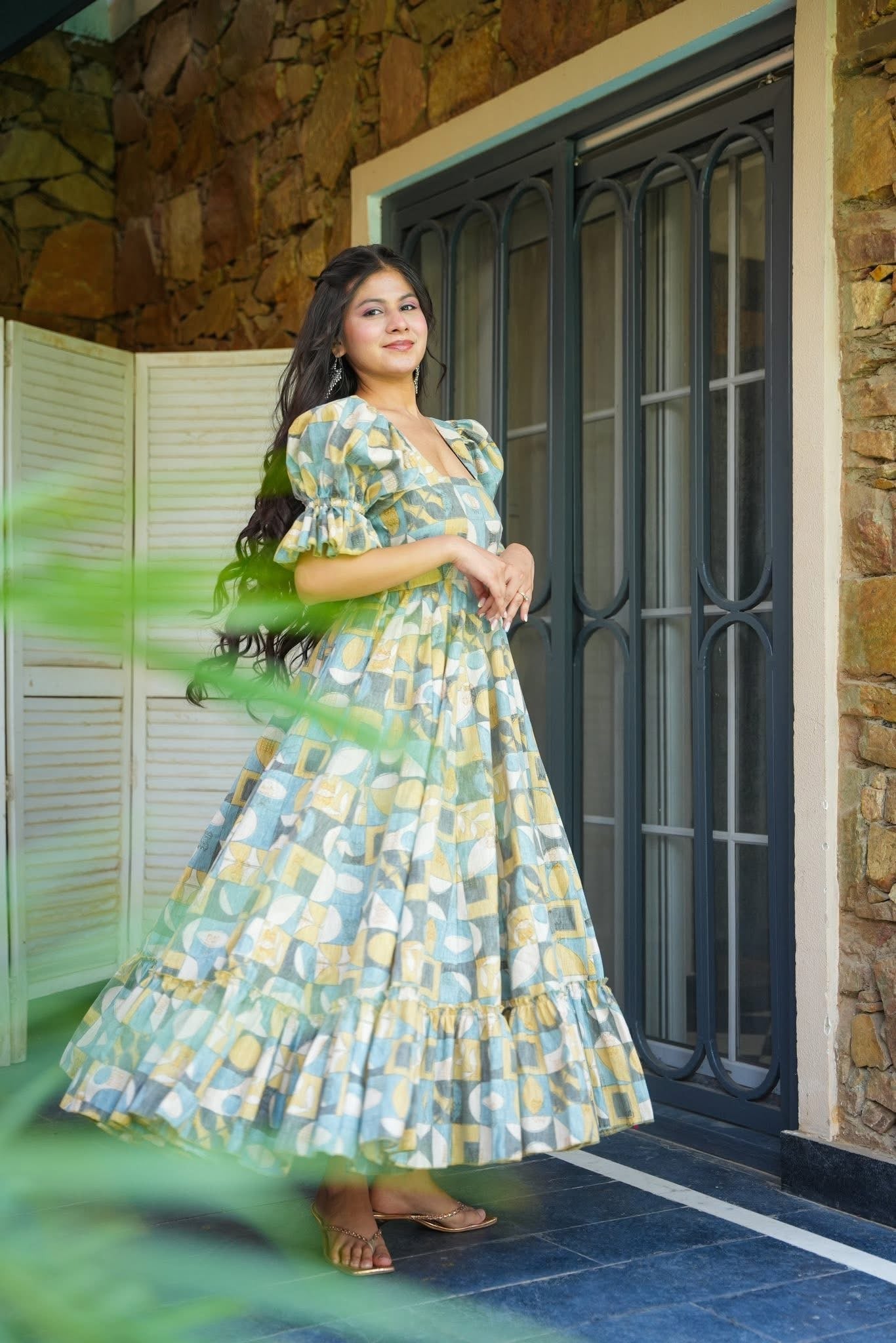 Pine Groove Cotton Dress