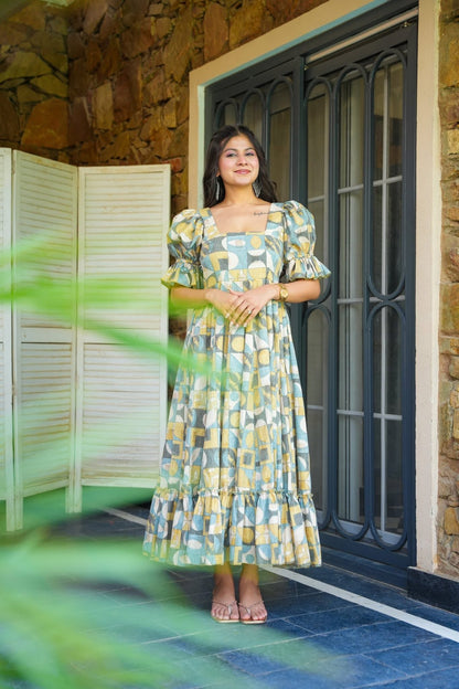 Pine Groove Cotton Dress