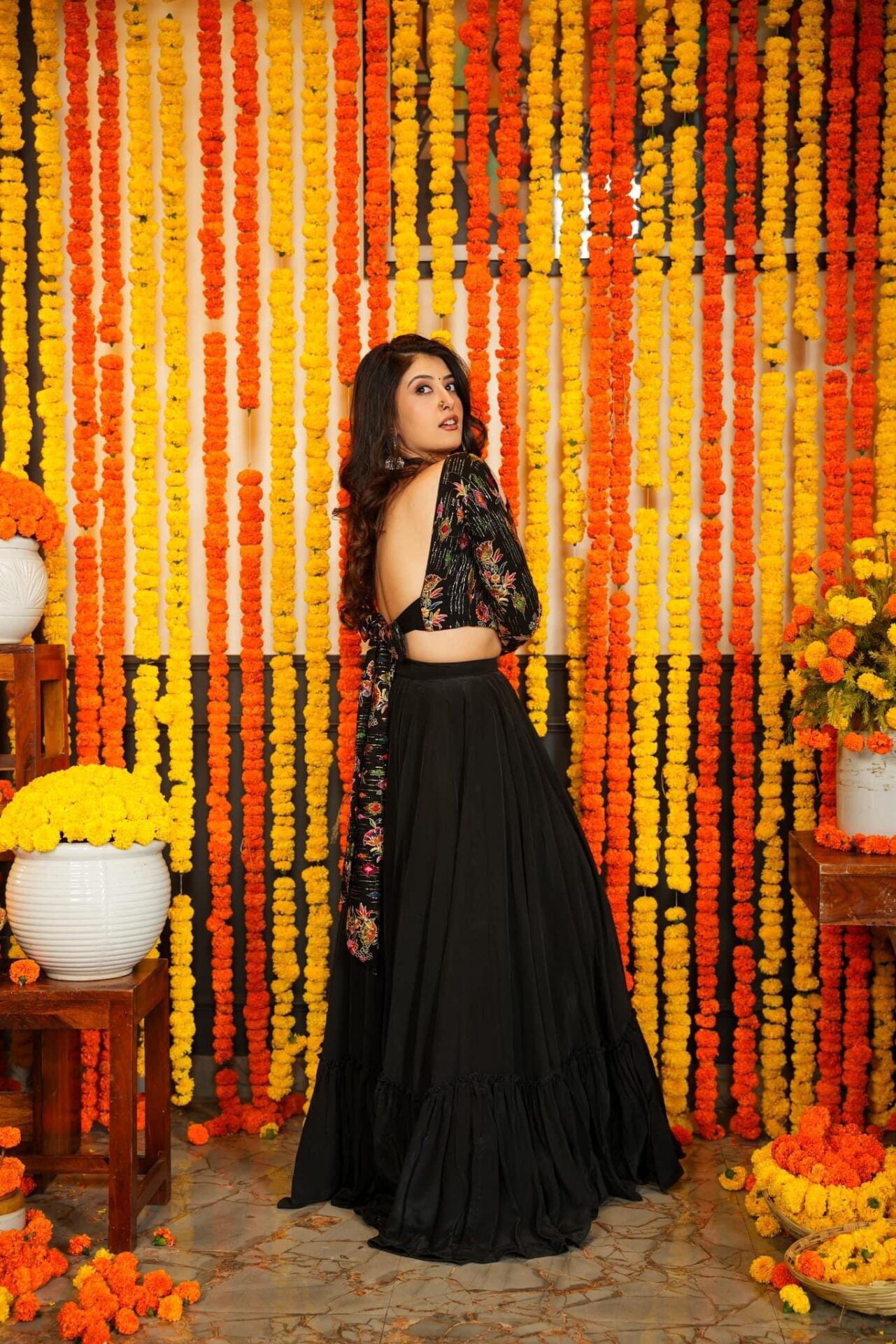 Infinite Black SKIRT AND TOP ATTIRE