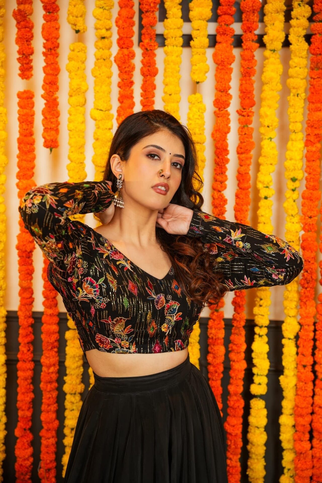 Infinite Black SKIRT AND TOP ATTIRE