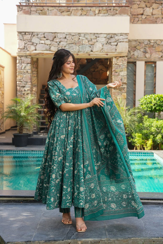 Basil Bloom Cotton Suit Set