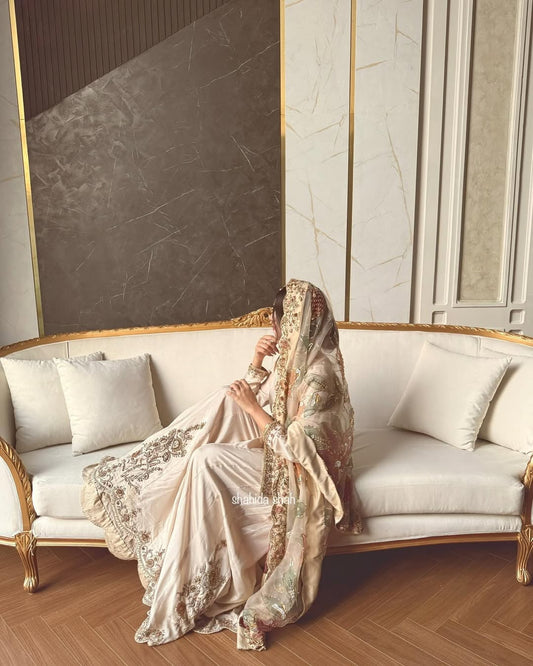 Aqua Dream Elegance Sharara Set