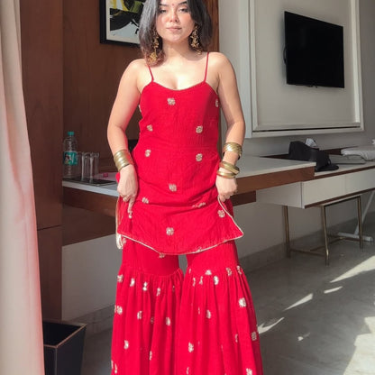 Neha Red Sharara Set