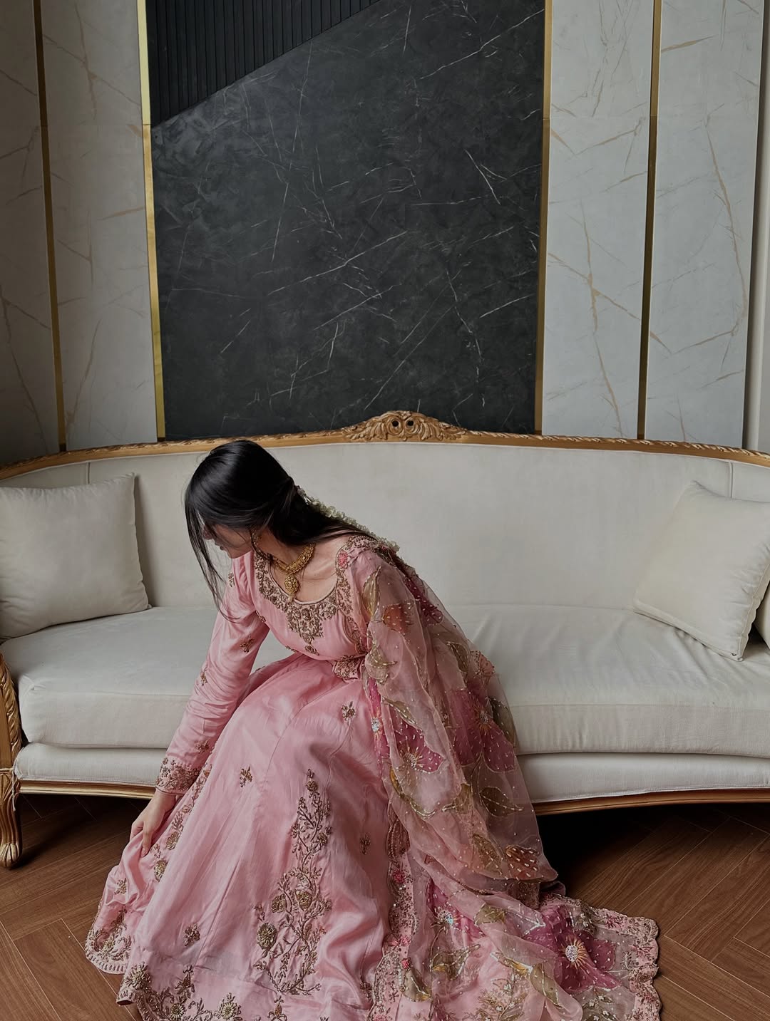 Blush Pink Grace Sharara Outfit