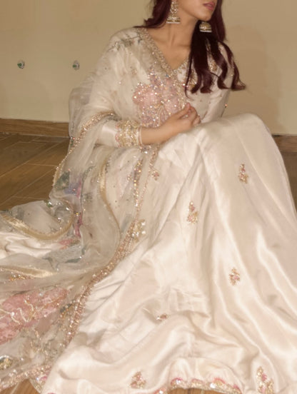 Pearl Glow Anarkali Gown