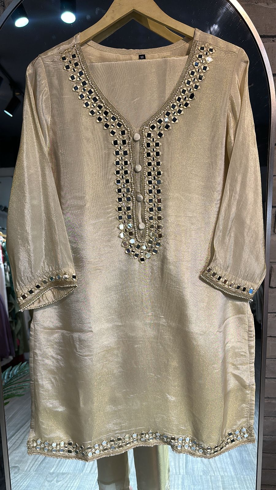 Sheesha Shimmer Mirror work cordset