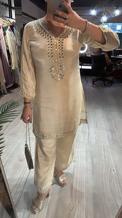 Sheesha Shimmer Mirror work cordset