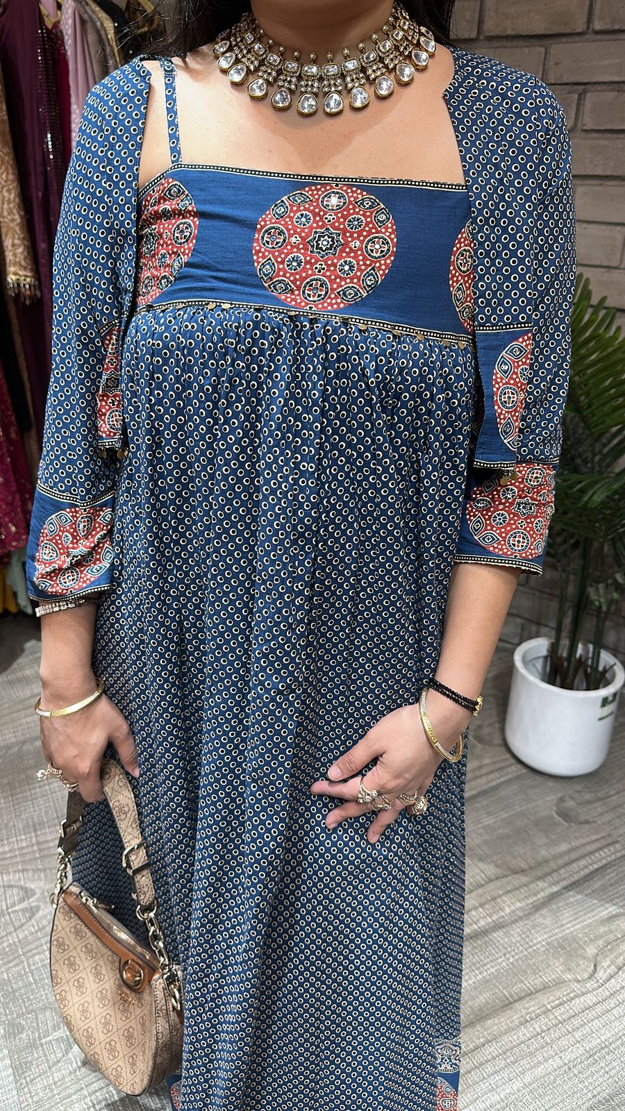 Oorja Blue Jacket Style Dress