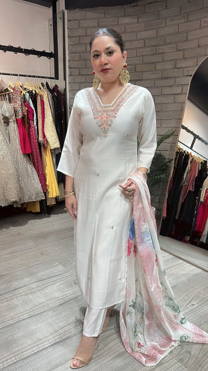 Jantar Mantar white suit