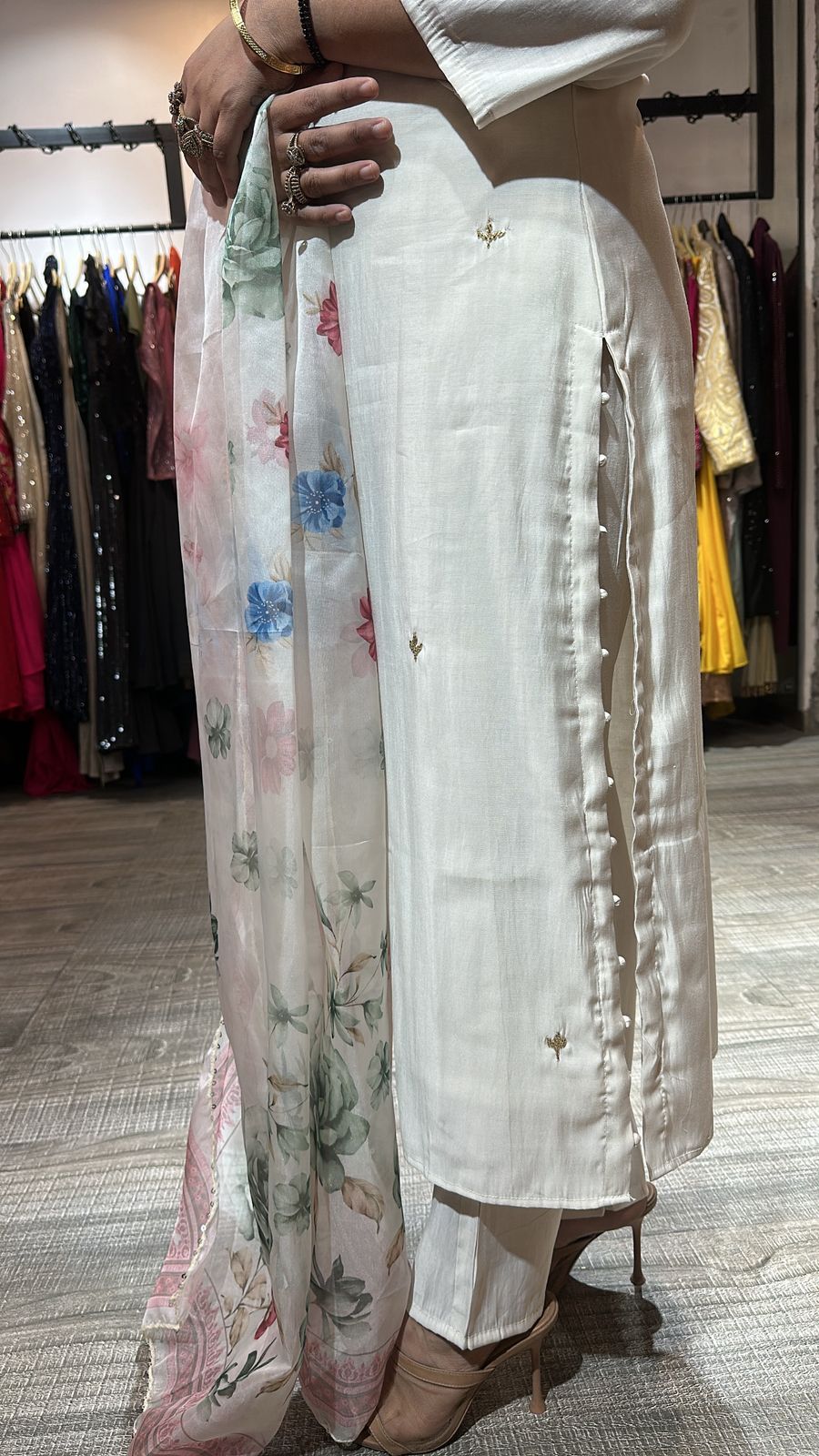 Jantar Mantar white suit