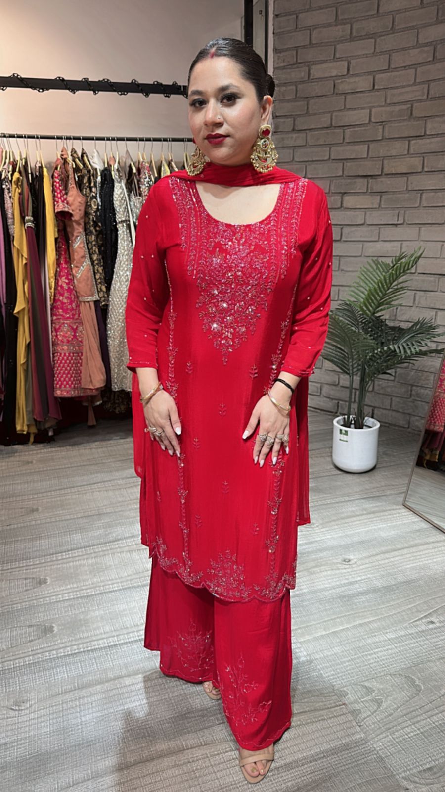 Ruby Red Katdana  suit