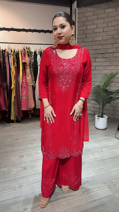 Ruby Red Katdana  suit