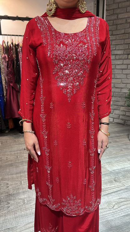 Ruby Red Katdana  suit