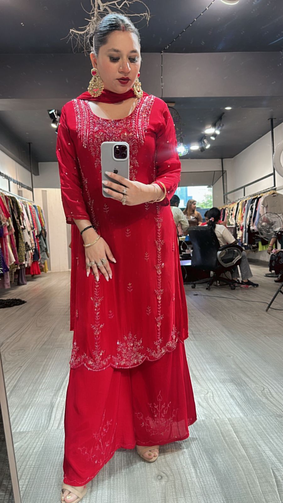 Ruby Red Katdana  suit