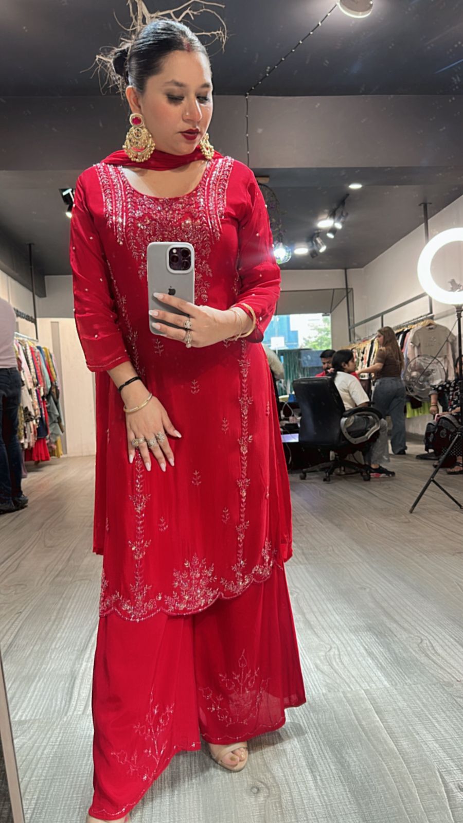 Ruby Red Katdana  suit