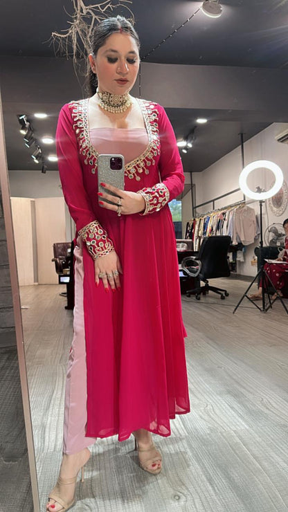 Sheesha Hot pink 3pc Mirror Cordset