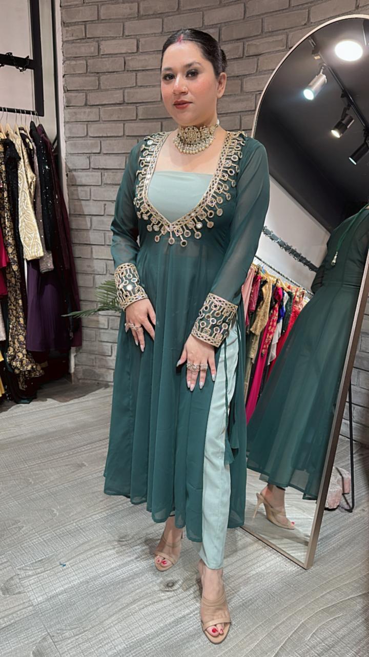 Sheesha Bottel Green 3pc Mirror Cordset