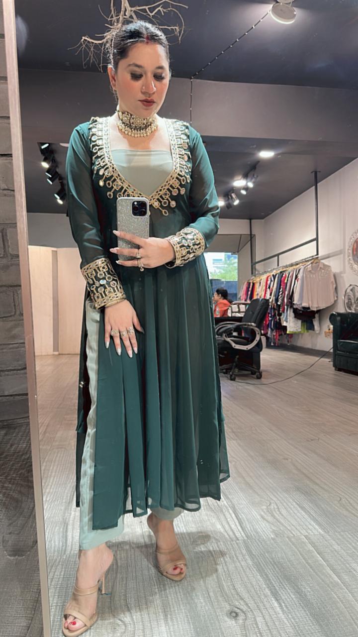 Sheesha Bottel Green 3pc Mirror Cordset