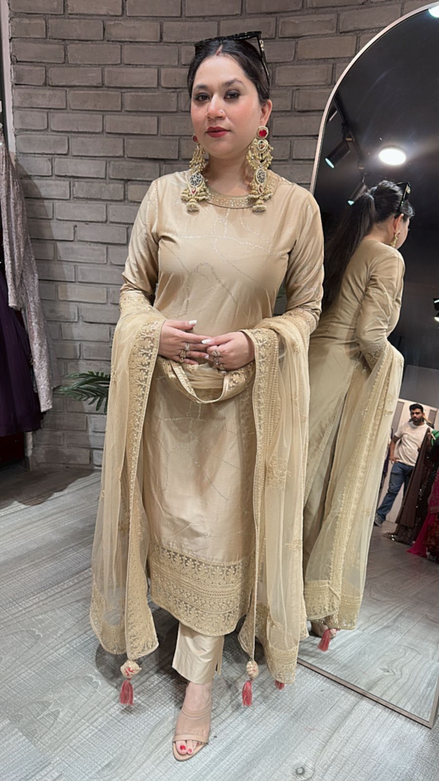 Sabyasachi Beige Designer suit