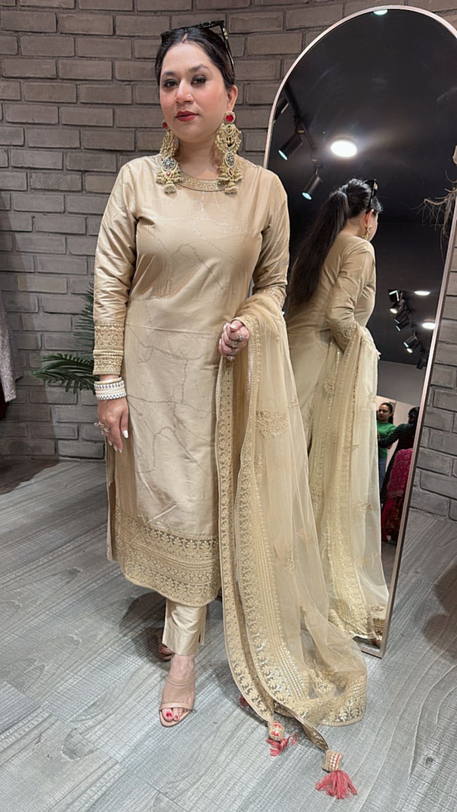 Sabyasachi Beige Designer suit