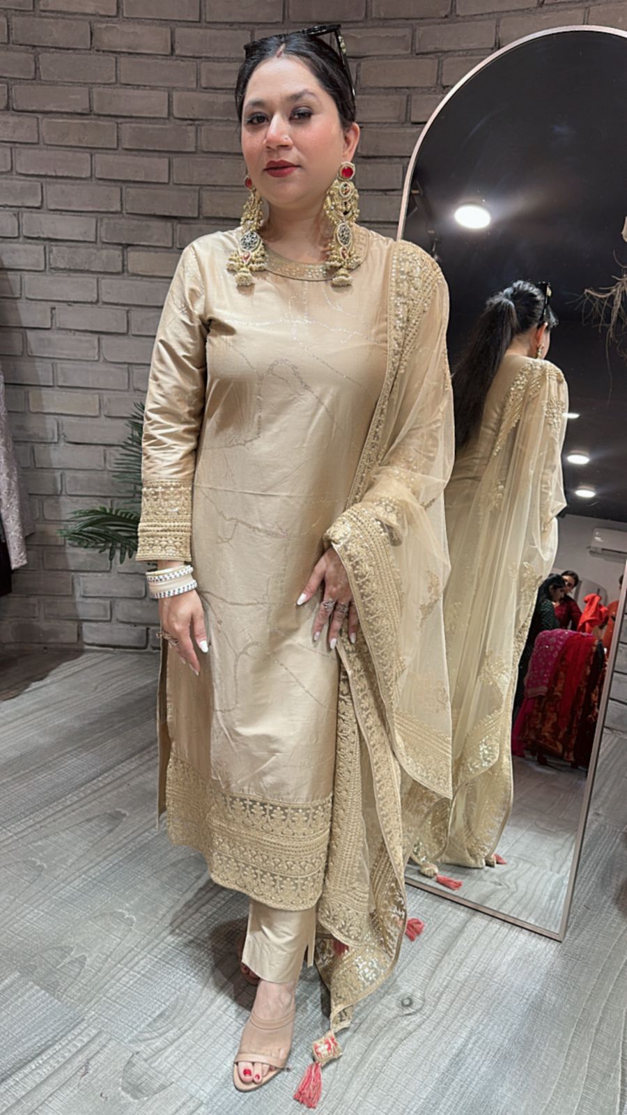 Sabyasachi Beige Designer suit