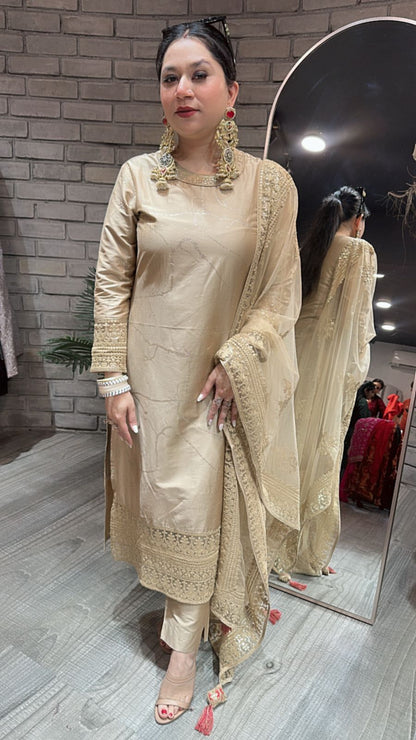 Sabyasachi Beige Designer suit